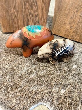Handmade Navajo Pottery Bears